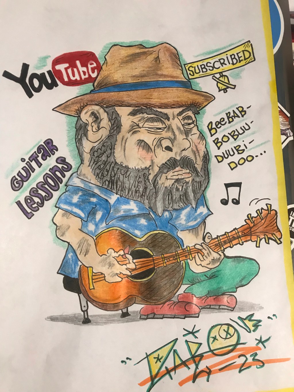 Playing Guitar on&nbsp;break!