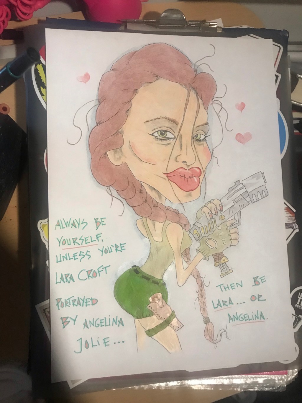 Movie and TV-show&nbsp;caricatures.